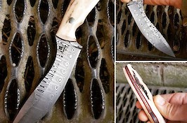 Premium Evo model for a avid deer stalker in Odin's Eye Damasteel and samber stag scales