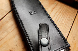 Hand stitched to compliment the knife